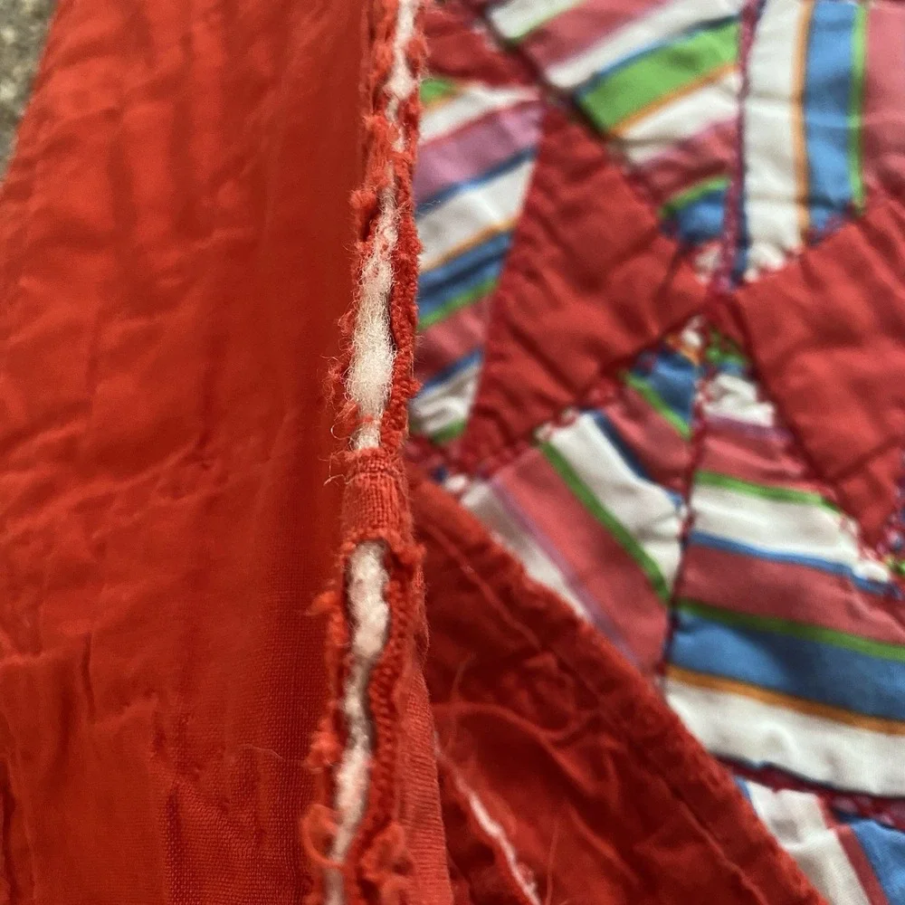 Vintage Handmade Quilt Patchwork 76x76